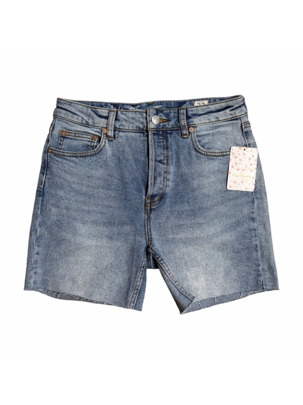 NEW Free People Denim Jean Shorts 4 Inch Inseam Women's Size 27 Anthropologie